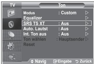 SAMSUNG LE32S86BD - Einstellen von TruSurround XT (SRS TS XT) - 2