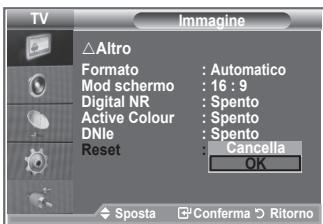 SAMSUNG LE32S86BD - Ripristino delle impostazioni predefinite dell'immagine - 2