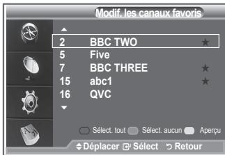 SAMSUNG LE32S86BD - Mise à jour manuelle de la liste des chaînes - 7