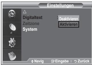 SAMSUNG LE32S86BD - Wenn das Programm mit Digitaltext gesendet wird, ist diese Funktion aktiviert. - 1