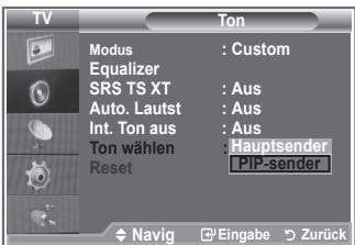 SAMSUNG LE32S86BD - Ton des PIP-Bildes wiedergeben - 2