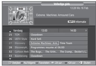 SAMSUNG LE32S86BD - De EPG-informatie (elektronische programmagids) weergeven - 2