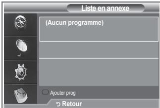 SAMSUNG LE32S86BD - Utilisation de la liste réglée - 1