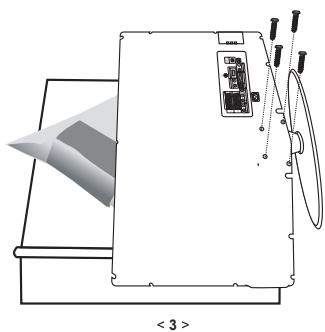 SAMSUNG LE32S86BD - Installing the Stand - 2