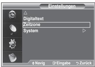 SAMSUNG LE32S86BD - Wahlen Sie die Zeitzone entsprechend Ihr Wohnsitz aus. - 1