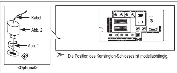 SAMSUNG LE32S86BD - Kensington-Schloss als Diebstahlsicherung - 1
