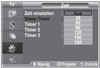 SAMSUNG LE32S86BD - Sleep-Timer einstellen - 2