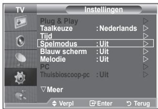 SAMSUNG LE32S86BD - Bij het aansluiten van een spelcomputer, zoals een PlayStation™ of Xbox™,(Int u genieten van een realistischere spelervaring door het spelmenu te selecteren. - 1