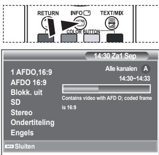 SAMSUNG LE32S86BD - Programma-informatie weergeven - 1