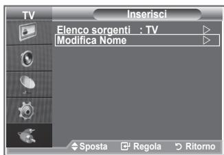 SAMSUNG LE32S86BD - Modifica dei nomi delle sorgenti di ingressso - 1