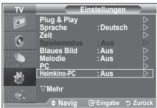 SAMSUNG LE32S86BD - Einstellen des Heimkino-PC - 1