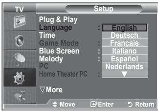 SAMSUNG LE32S86BD - Choosing Your Language - 2