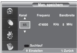SAMSUNG LE32S86BD - Kanalliste manuell aktualisieren - 1