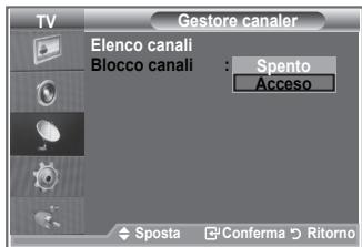 SAMSUNG LE32S86BD - Attivazione del Blocco canali - 1