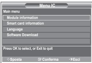 SAMSUNG LE32S86BD - Ciò permette all'utente di accedere al menu della CAM. - 1