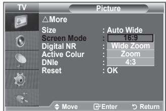 SAMSUNG LE32S86BD - Selecting the Screen Mode - 2