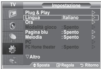 SAMSUNG LE32S86BD - Scelta della lingua - 1