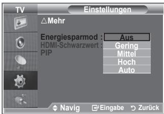 SAMSUNG LE32S86BD - Verwendend der Energiesparfunktion - 2
