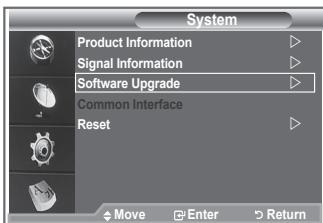 SAMSUNG LE32S86BD - Upgrading the Software - 1