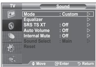 SAMSUNG LE32S86BD - Changing the Sound Standard - 1