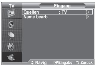 SAMSUNG LE32S86BD - Sie können zwischen den an den Eingangsbuchsen des Fernsehgerats angeschlossenen externen Quellen auswahlen. - 1