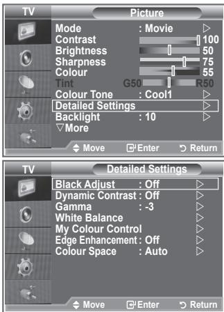 SAMSUNG LE32S86BD - You can set detailed picture settings. - 1