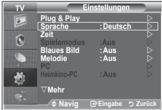 SAMSUNG LE32S86BD - Sprache auswahlen - 1