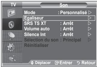 SAMSUNG LE32S86BD - Les paramètres du son peuvent être réglés selon vos préférences personnelles. - 1