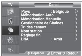 SAMSUNG LE32S86BD - Attribution de noms aux canaux - 1