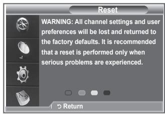 SAMSUNG LE32S86BD - Resetting - 2