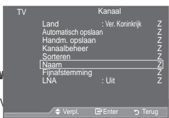 SAMSUNG LE37A557 - Kanaalnamen vastleggen - 1