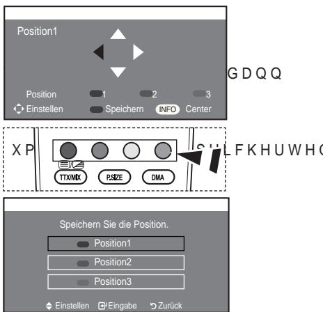 SAMSUNG LE37A557 - Abspeichern der Position - 1