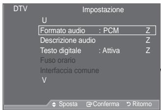 SAMSUNG LE37A557 - Selezione del formato audio - 1