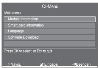 SAMSUNG LE37A557 - Auswahlen des CI-Menus (Common Interface) - 1