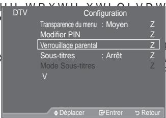 SAMSUNG LE37A557 - Réglage de la transparence du menu - 2