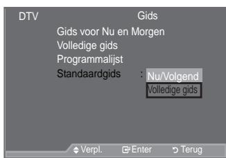 SAMSUNG LE37A557 - De standardgids instellen - 1