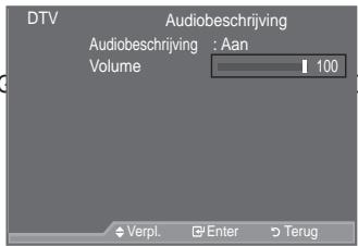 SAMSUNG LE37A557 - De geluidsbeschrijving selecteren - 3
