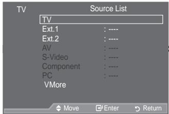 SAMSUNG LE37A557 - Selecting the Source - 2