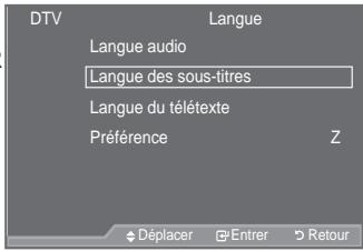 SAMSUNG LE37A557 - Sélection de la langue (sous-titres, audio ou teletext) - 2