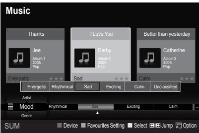 Music Thanks Jee Album 1 2005 Pop Energetic I Love You Diarby Album 2 2005 Pop Better than yesterday Catherine Album 3 2005 Pop Sad Calm Unclassified Energetic Rhythmic Sad Exciting Calm Artist Mood Rhythmic Sad Exciting Calm Genre Device Favourites Setting Select Jump Option SUM