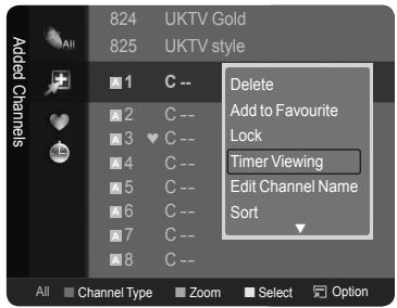 824 UKTV Gold 825 UKTV style Added Channels 1 C -- 2 C -- 3 C -- 4 C -- 5 C -- 6 C -- 7 C -- 8 C -- Delete Add to Favourite Lock Timer Viewing Edit Channel Name Sort All Channel Type Zoom Select Option