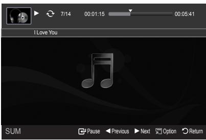 7/14 00:01:15 00:05:41 I Love You SUM Pause Previous Next Option Return