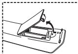 SAMSUNG LE37R72B - Instalación de las pilas en el mando a distancia - 1