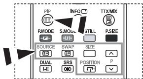 PIP INFO TTX/MIX RMODE SMOs STILL SIZE SOURCE SWAP SIZE DUAL SRS POSITION P