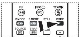 PIP INFO TTX/MIX P.MODE S.MODE STILL P.SIZE SOURCE SWAP