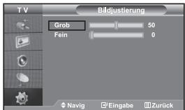 TV Grob 50 Fein 0 Navig Eingabe Zurück