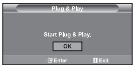 Plug & Play Start Plug & Play. OK Enter Exit