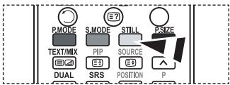 P.MODE S.MODE E? STILL P.SIZE TEXT/MIX PIP SOURCE DUAL SRS POSITION P