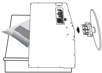 SAMSUNG LE37R81B - Anbringen des Fußes - 1