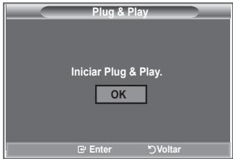 Plug & Play Iniciar Plug & Play. OK Enter Voltar